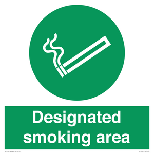 Designated smoking area